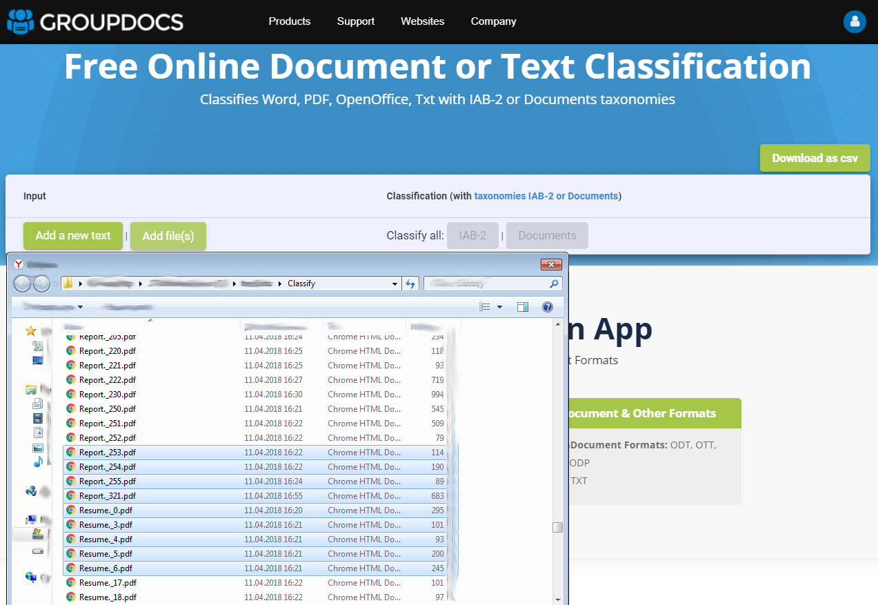 Free Online Document Classification App - GroupDocs.Classification